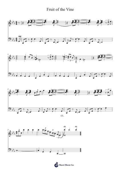 Fruit of the Vine Sheet Music by Donald Byrd/Jon Batiste-Arr.Babdy Maudpeare
