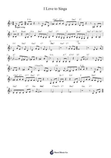 I Love to Singa Sheet Music by Harold Arlen/E.Y. ("Yip") Harburg-Arr.Janron