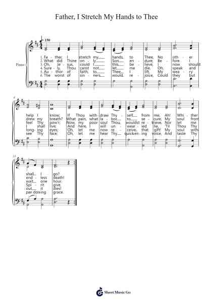 Father, I Stretch My Hands to Thee Sheet Music by Lowell Mason-Arr.Faybaird