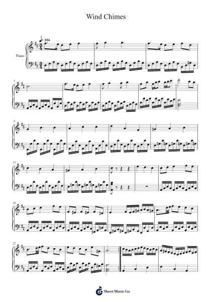 Wind Chimes Sheet Music by Colson Combs-Arr.Tifdike Mupont