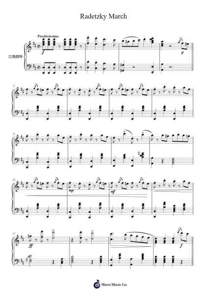 Radetzky March, Op. 228 Sheet Music by Johann Strauss I-Arr.Blybohm
