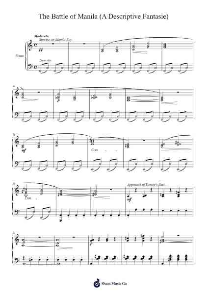 The Battle of Manila (A Descriptive Fantasie) Sheet Music by George Schleiffarth-Arr.Mattvelt