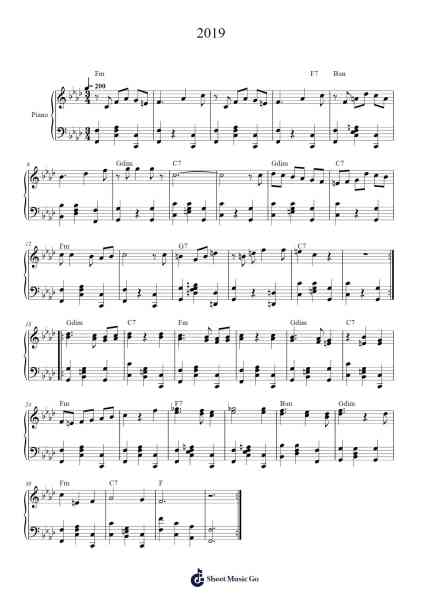 2019 Sheet Music by undefined-Arr.Marhum