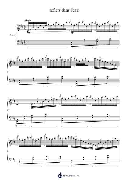 reflets dans l'eau Sheet Music by Theoretically Musical-Arr.Wyann Ianli