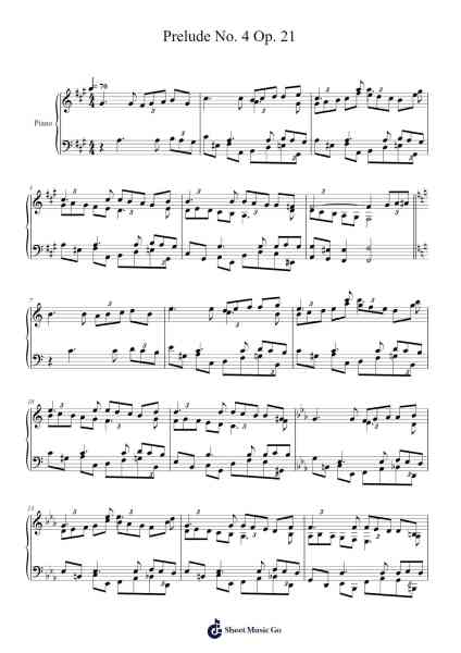 Prelude No. 4 in E Minor, Op. 28 Sheet Music by ...etc...-Arr.Marjill