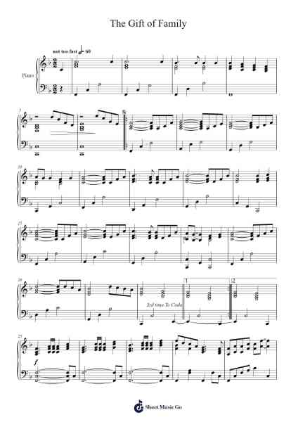 The Gift of Family Sheet Music by Jay Villanueva-Arr.Halemorse