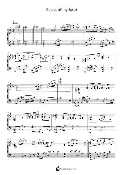 Secret of my heart Sheet Music by Mai Kuraki-Arr.Maugvia Browninglogg