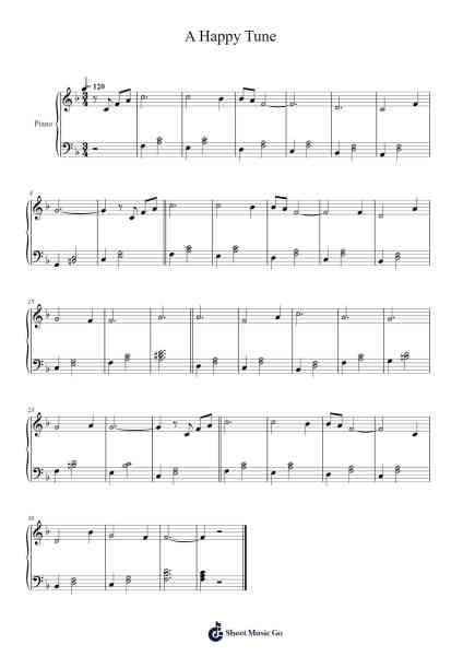 A Happy Tune Sheet Music by Leabohm Chilraine-Arr.Shirvien