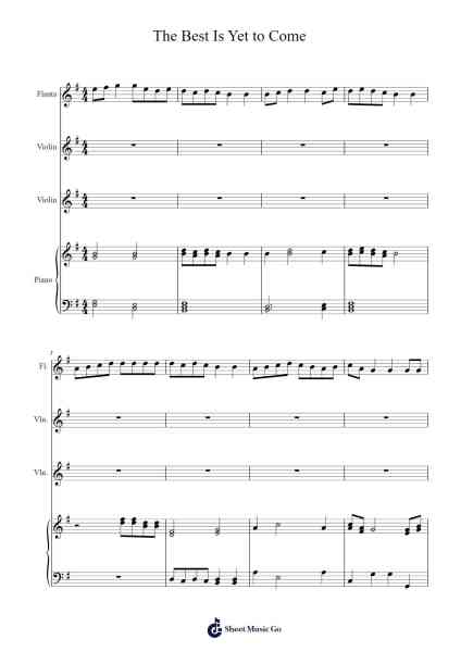 The Best Is Yet to Come Sheet Music by Daniel Erskine-Arr.Latnon Yonngpold