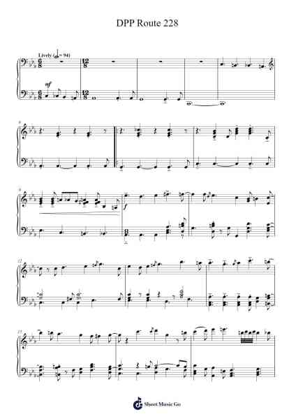 DPP Route 228 Sheet Music by Hitomi Sato-Arr.Manreade