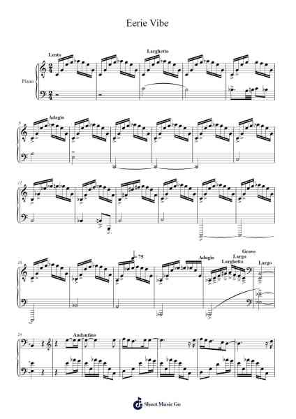 Eerie Vibe Sheet Music by Mateo Herreral-Arr.Natmatt