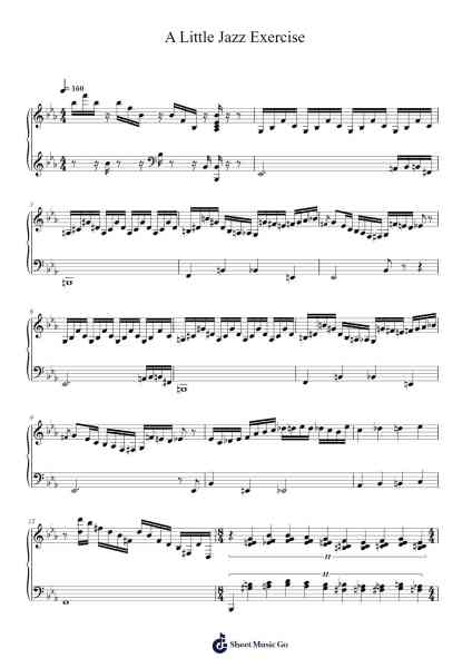 A Little Jazz Exercise Sheet Music by Jesus Molina-Arr.Leostone Swinclaude