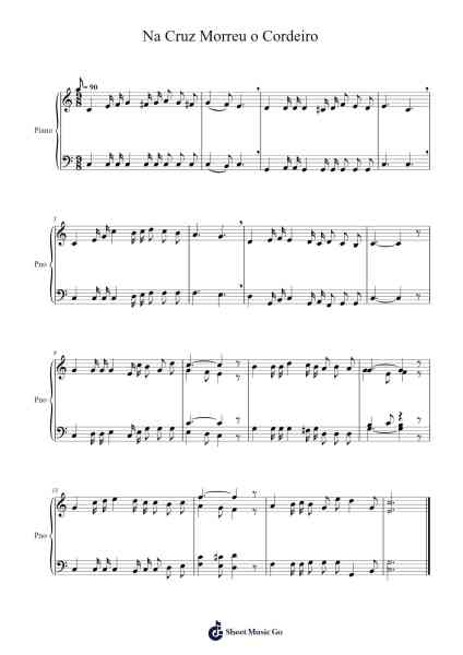Na Cruz Morreu o Cordeiro Sheet Music by Congregação Cristã no Brasil-Arr.Hula