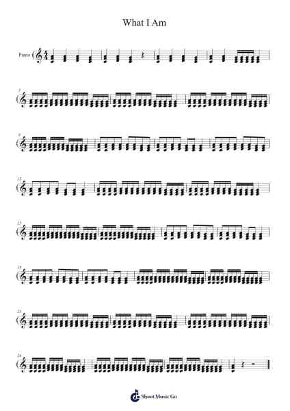 What I Am Sheet Music by Will.I.Am-Arr.Ausdam Pukin