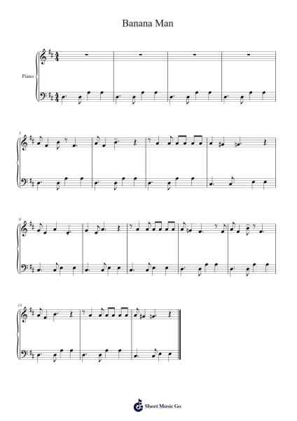 Banana Man Sheet Music by Tally Hall-Arr.Fieldbing