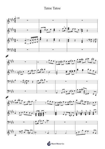 Tatoe Tatoe Sheet Music by 緑黄色社会-Arr.Shertram