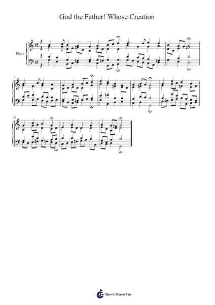 God the Father! Whose Creation Sheet Music by Quinbes-Arr.Leijoan