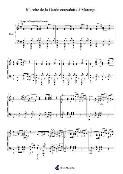 Marche de la Garde consulaire à Marengo Sheet Music by Anonymous-Arr.Curwilde Perwin
