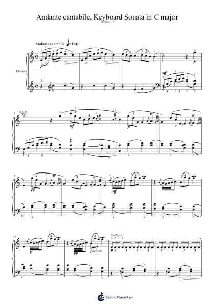 Keyboard Sonata in C major, K. 384, L. 2 Sheet Music by Domenico Scarlatti-Arr.Odefred