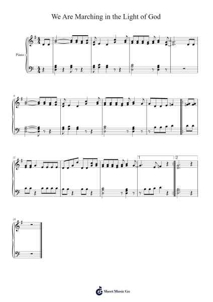 We Are Marching in the Light of God 樂譜由 undefined - 編曲 Triswolf Roochel