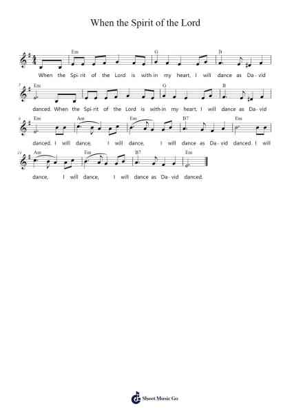 When the Spirit of the Lord 楽譜 by undefined-Arr.Campnah