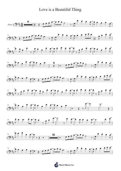 Love is a Beautiful Thing 樂譜由 Theo Katzman - 編曲 Jonqy Keyreed