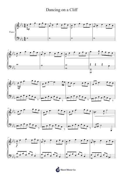 Dancing on a Cliff 樂譜由 Laura Vis - 編曲 Longbohm