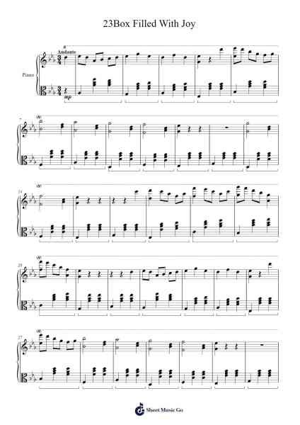 23Box Filled With Joy Sheet Music by Trong David The Diep-Arr.Stilwald Mollswift