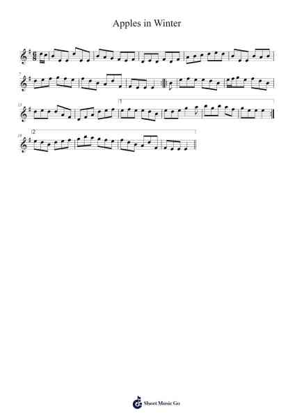 Apples in Winter 樂譜由 Minorge - 編曲 Shirvien