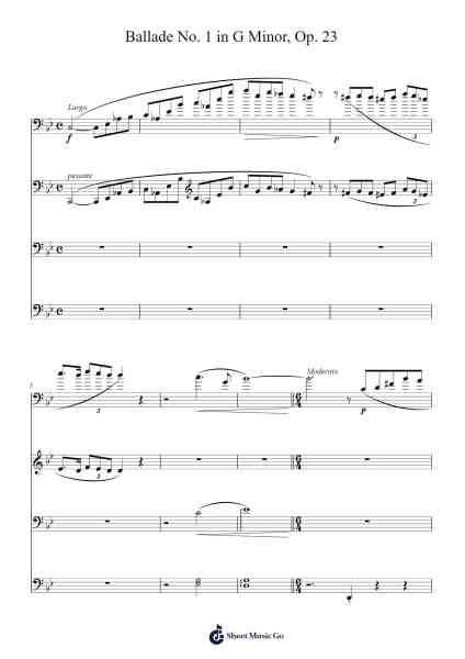 Ballade No. 1 in G Minor, Op. 23 Sheet Music by Frédéric Chopin-Arr.Tessliz