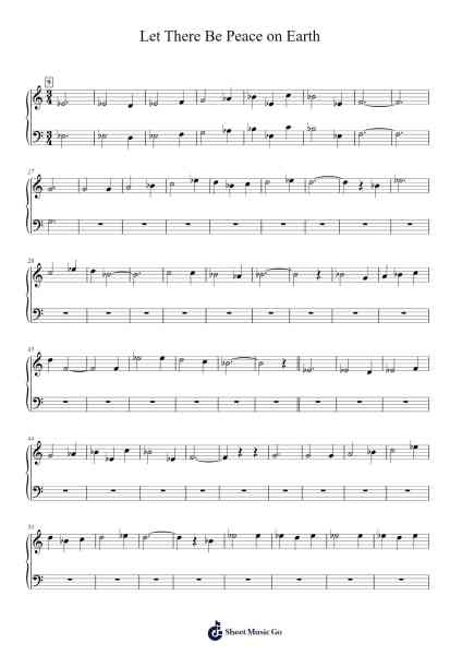 Let There Be Peace on Earth Sheet Music by Sy Miller-Arr.Rooryl Petnoel