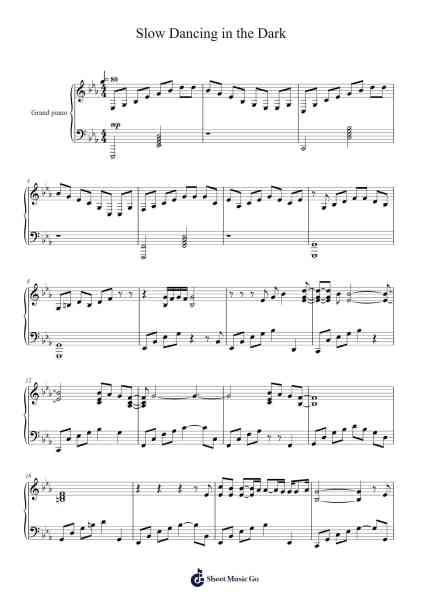 Slow Dancing in the Dark Sheet Music by Joji-Arr.Ruthives Sibylxy