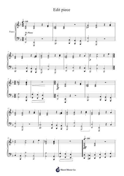 Handel Edit Sheet Music by suyinitsukush-Arr.Bingpiers Georlance