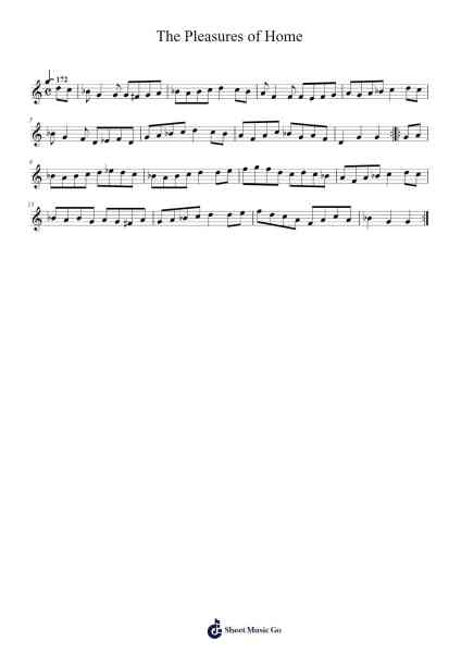 The Pleasures of Home Sheet Music by Unknown author-Arr.Jebois Hudlap