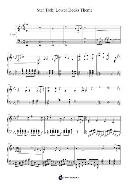 Star Trek: Lower Decks Theme Sheet Music by Chris Westlake-Arr.Bushdiah Kenthood