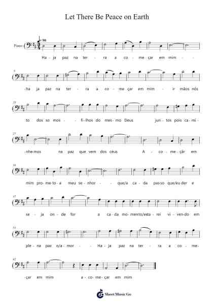 Let There Be Peace on Earth Sheet Music by Annva-Arr.Faulkvy