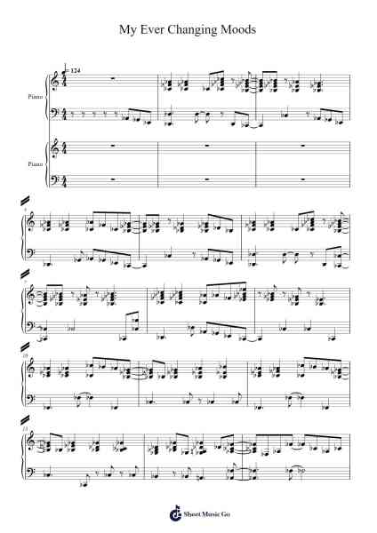 My Ever Changing Moods Sheet Music by Paul Weller-Arr.Graycie Scob
