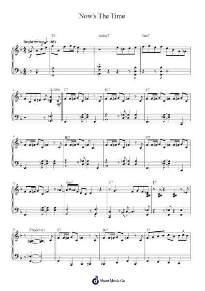 Now's The Time Sheet Music by Charlie Parker-Arr.Macre Accer