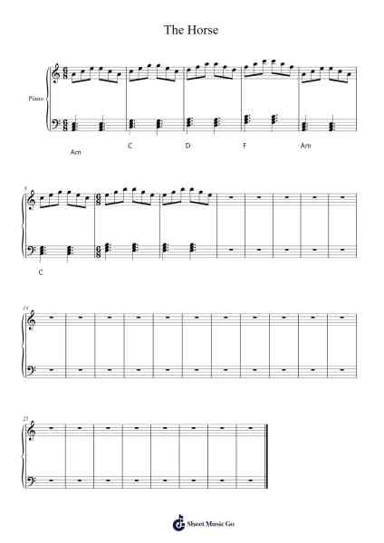 The Horse Sheet Music by paulobandeira-Arr.Bloorgrace Springa