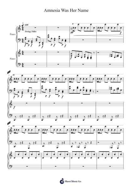 Amnesia Was Her Name Sheet Music by Neil Cicierga-Arr.Churwalsh