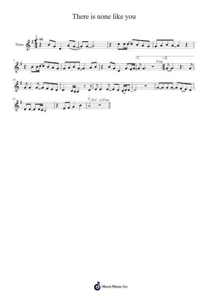 There is none like you Sheet Music by Lenny LeBlanc-Arr.Paggo Bruhale