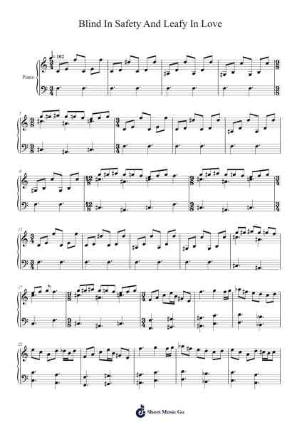 Blind In Safety And Leafy In Love Sheet Music by Cardiacs-Arr.Mcdel Auriah
