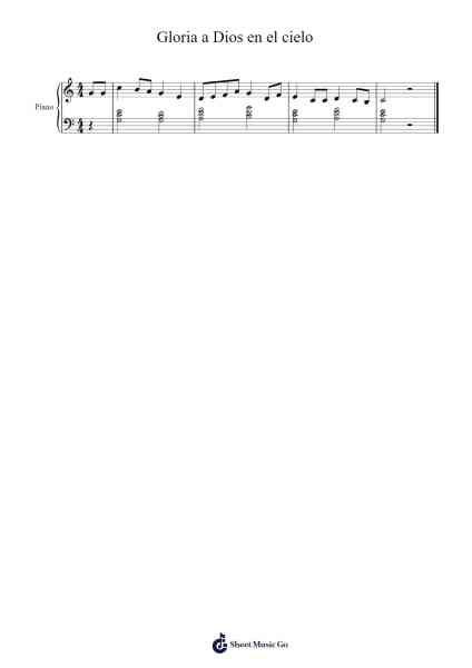Gloria a Dios en el cielo Sheet Music by Francisco Palazón-Arr.Swinhood Ajean