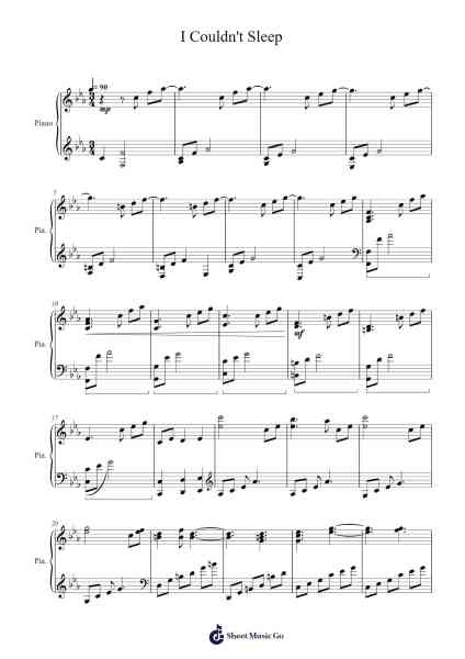 I Couldn't Sleep Sheet Music by The Newton Brothers-Arr.Shawqe Bryy