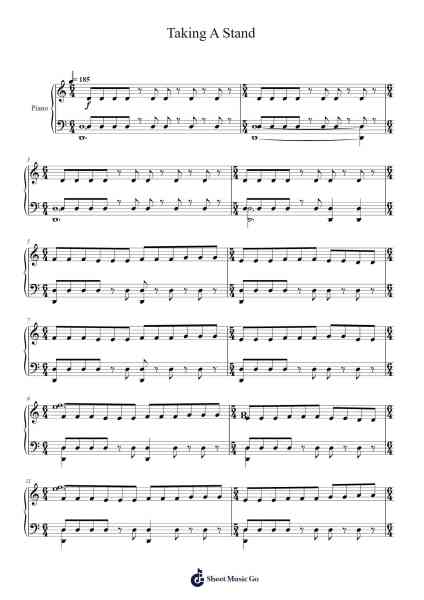 Taking A Stand Sheet Music by Henry Jackman-Arr.Maudfox Mikejames