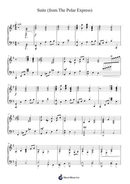 Suite (from The Polar Express) Sheet Music by Alan Silvestri-Arr.Browntis