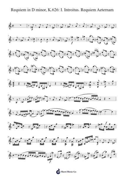 Requiem in D Minor, K.626: I. Introitus. Requiem Aeternam Sheet Music by Wolfgang Amadeus Mozart-Arr.Mewood Teries
