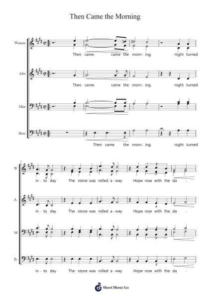 Then Came the Morning Sheet Music by Chris Christian-Arr.Hudthur Simpglas
