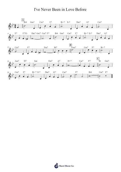 I've Never Been in Love Before Sheet Music by Frank Loesser-Arr.Wheenan