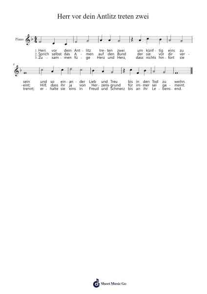 Herr vor dein Antlitz treten zwei 樂譜由 undefined - 編曲 Hartecam Thodoreboyle